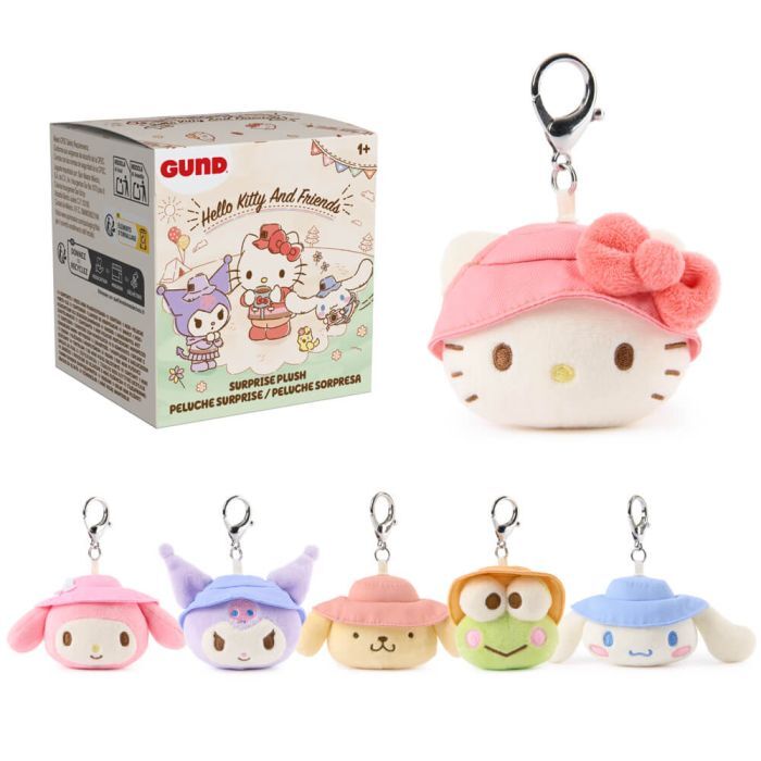 Hello Kitty and Friends Blind Box - Surprise Camp Plush Keyring