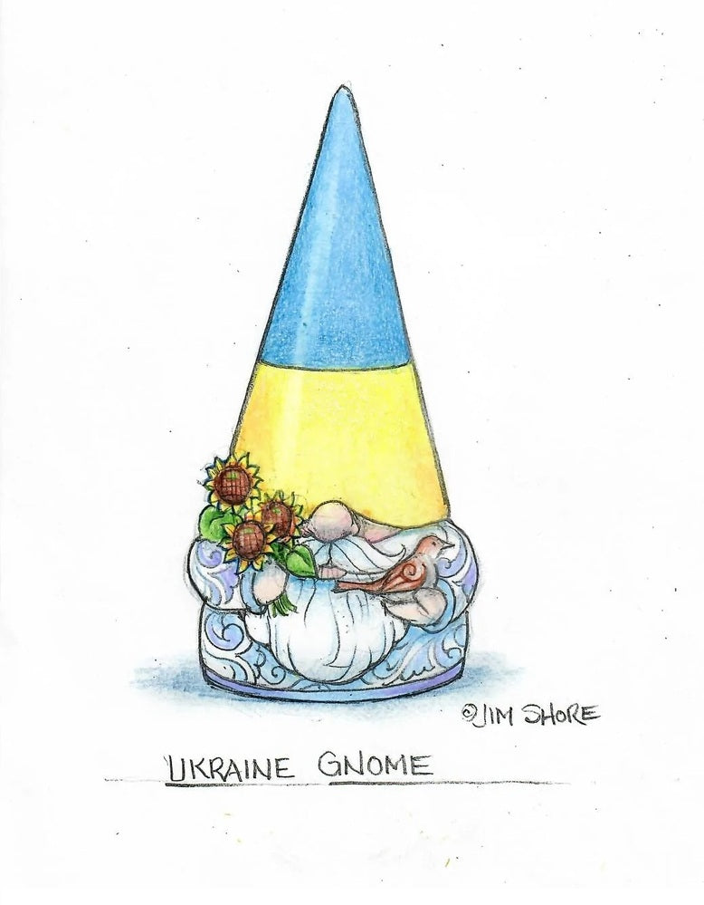 Jim Shore Heartwood Creek Gnomes - Ukrainian Gnome Art Print Signed