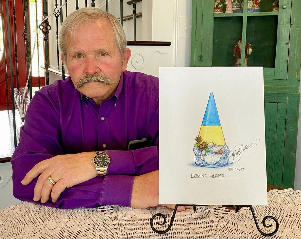 Jim Shore Heartwood Creek Gnomes - Ukrainian Gnome Art Print Signed