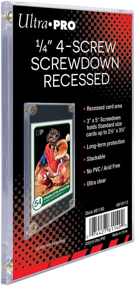 Ultra Pro - 4-Screw Screwdown Recessed Card Holder