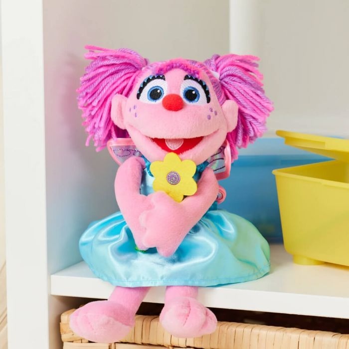 Sesame Street Soft Toy - Abby Cadabby Holding A Flower 28cm