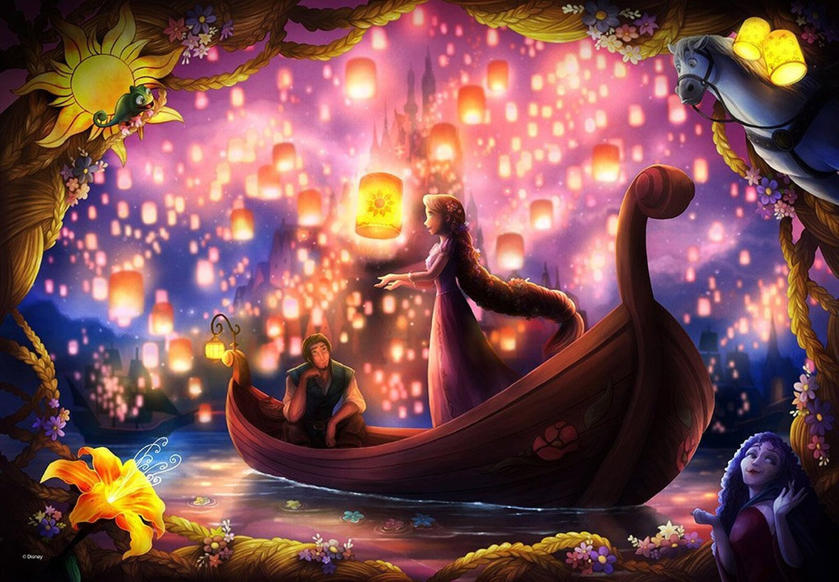 Tenyo Puzzle 500pc - Disney Rapunzel - Wrapped in Thought