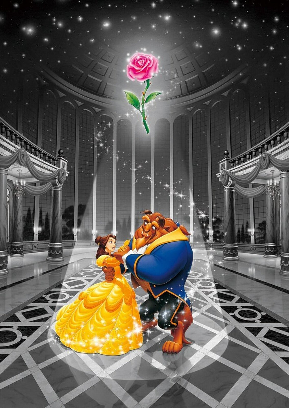 Tenyo Puzzle 500pc - Disney Beauty & the Beast - Magic of Love Frost Art