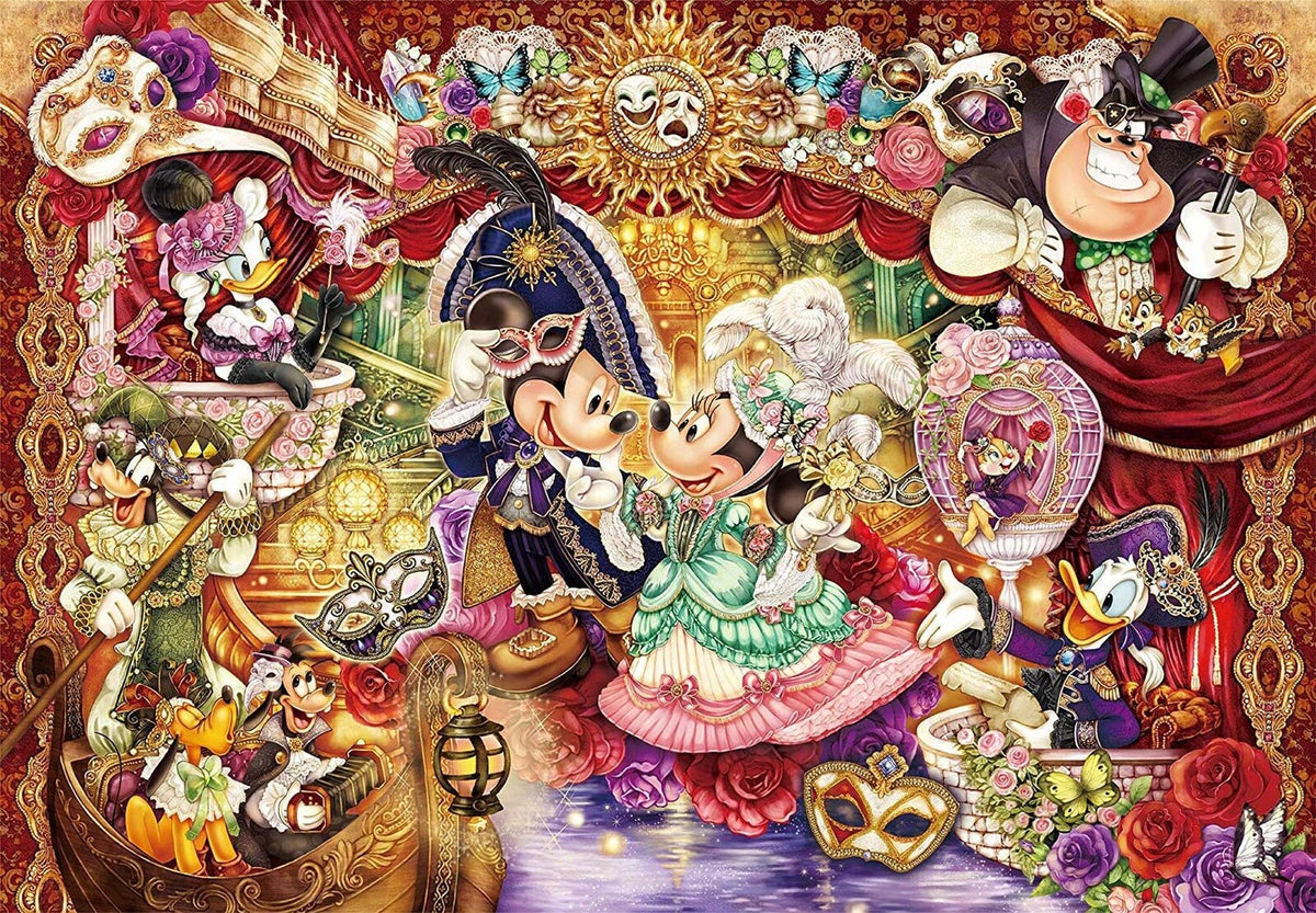 Tenyo Puzzle 1000pc - Disney Mickey and Minnie - Magnificent Masquerade