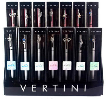 Vertini Swarovski Embellished Pen - White Flower