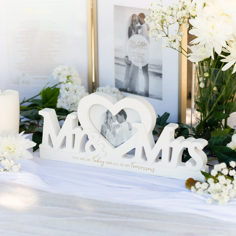 Wedding Frame Word by Splosh - Mr & Mrs