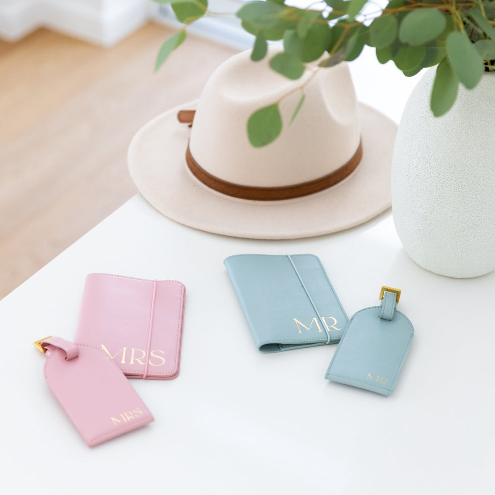 Splosh Wedding & Anniversary - Mr & Mrs Luggage Tag Set