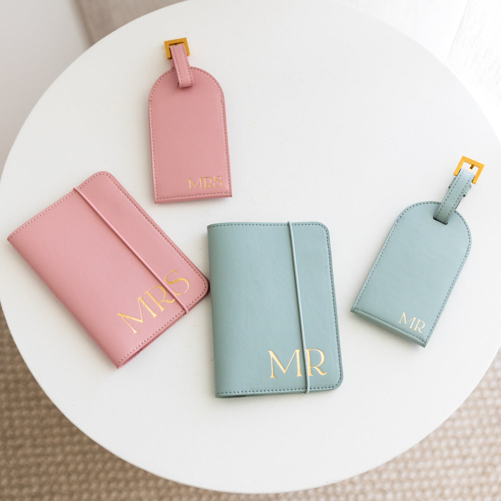 Splosh Wedding & Anniversary - Mr & Mrs Luggage Tag Set