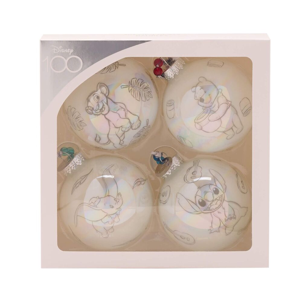 Disney D100 Christmas By Widdop And Co Bauble Set - Classic Characters