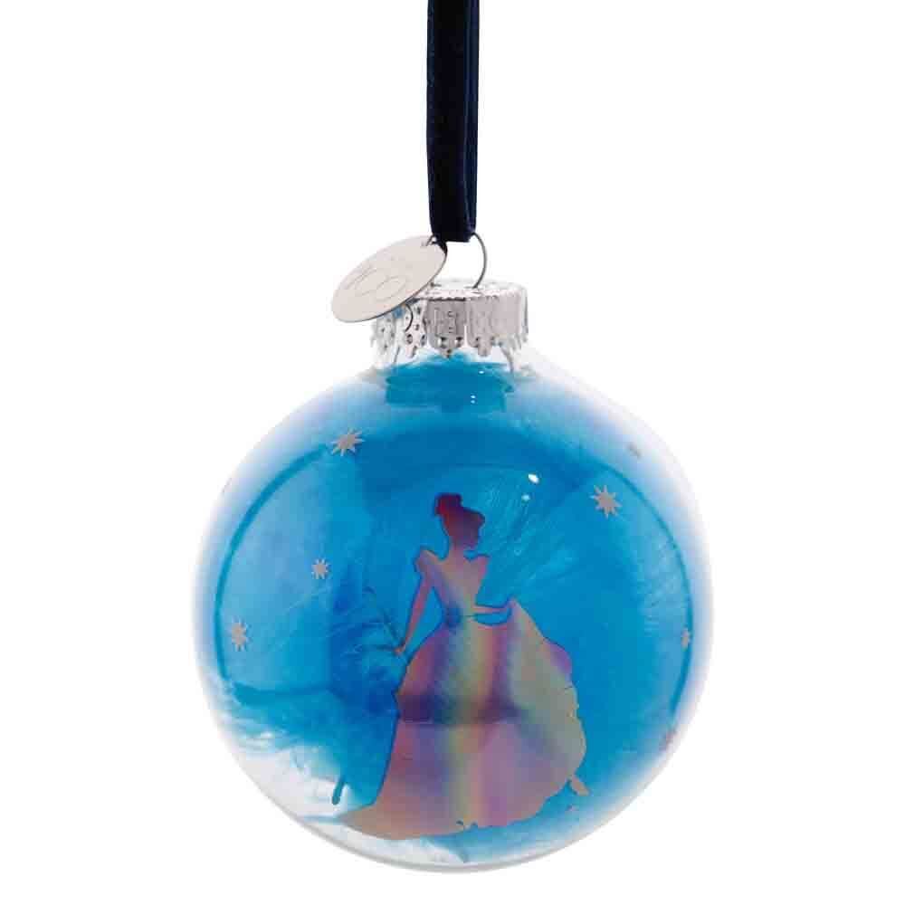 Disney D100 Christmas By Widdop And Co Glass Bauble  - Cinderella