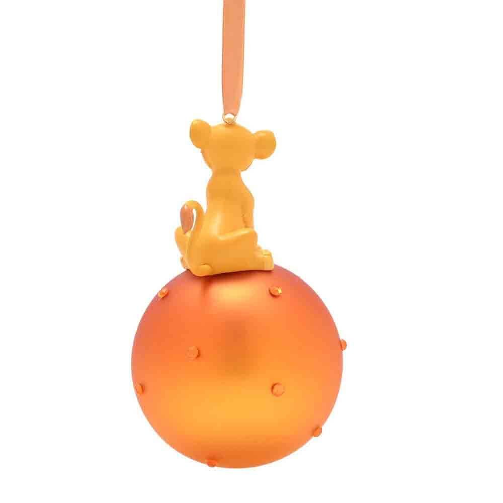 Disney Christmas by Widdop and Co - Simba on Glass Bauble