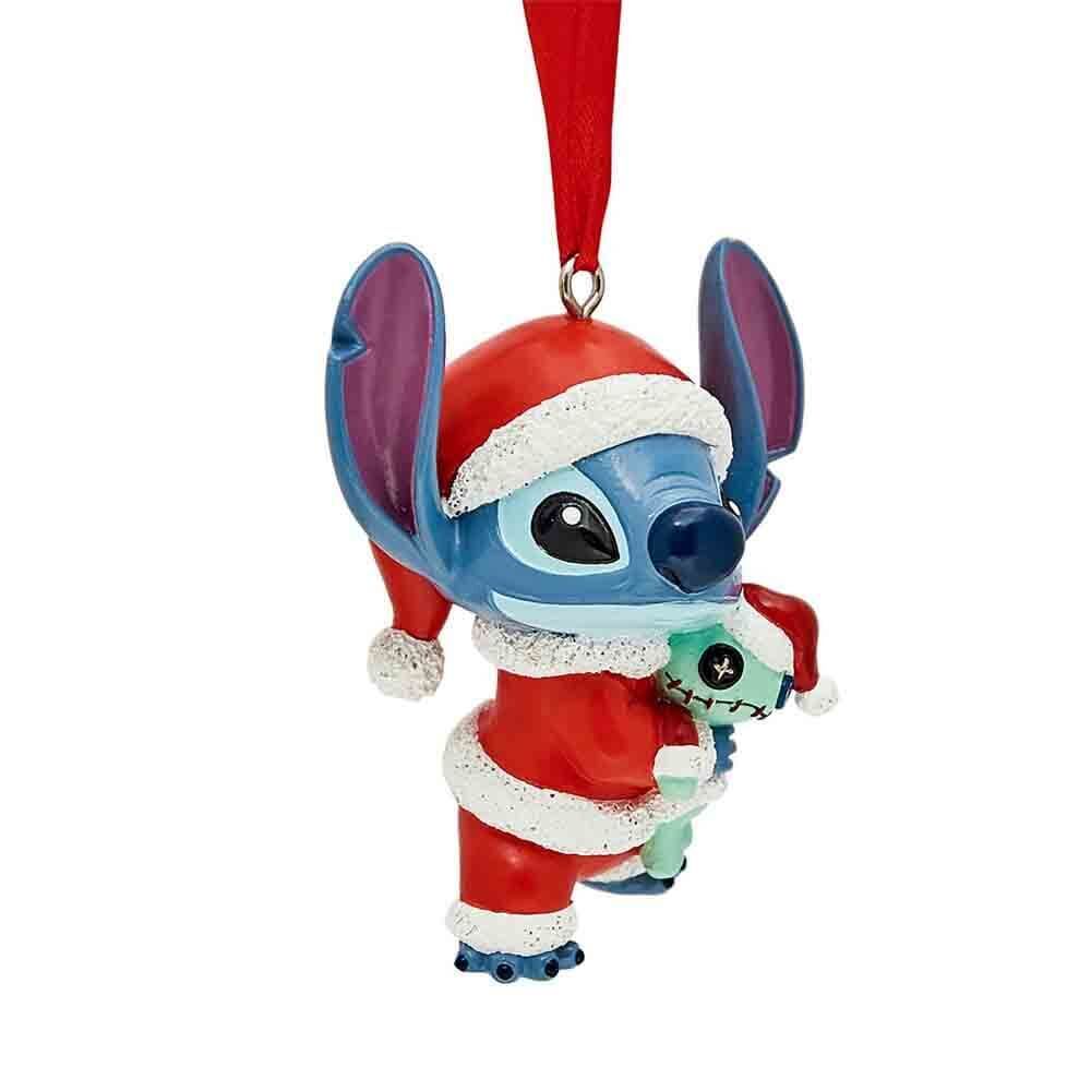Disney Christmas By Widdop And Co Hanging Ornament - Stitch & Scrump