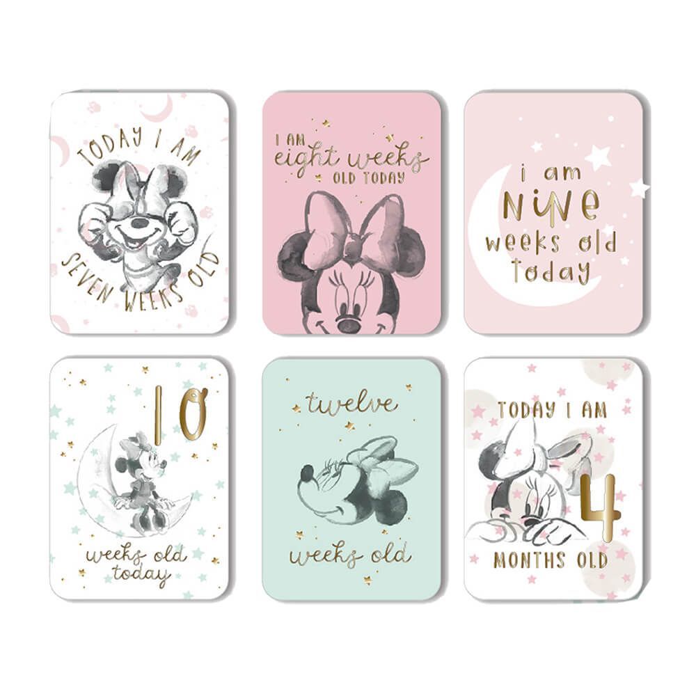 Disney Mickey & Minnie By Widdop And Co Milestone Cards: Minnie Mouse Set of 24