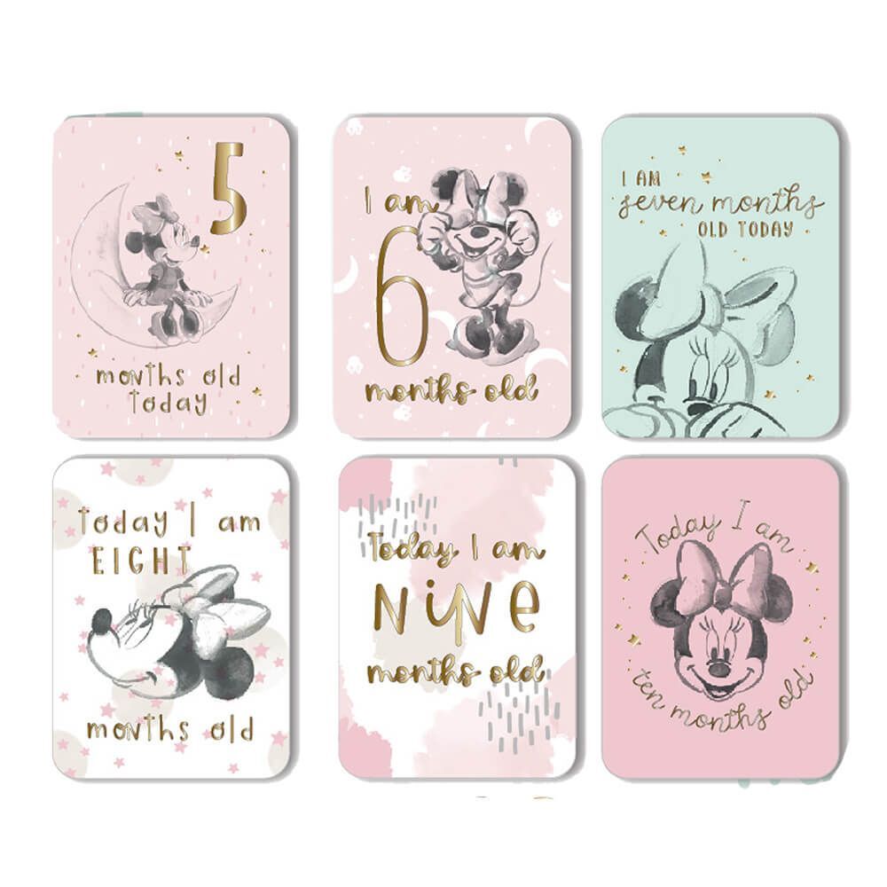 Disney Mickey & Minnie By Widdop And Co Milestone Cards: Minnie Mouse Set of 24