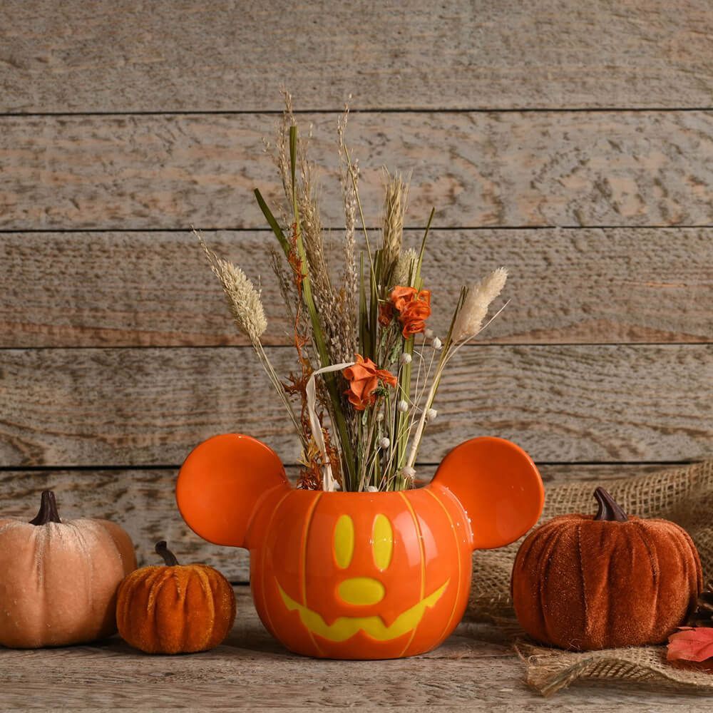 Disney Halloween By Widdop And Co Pot Plant - Mickey Pumpkin