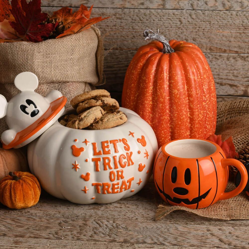 Disney Halloween By Widdop And Co Treat Jar - Mickey Ghost