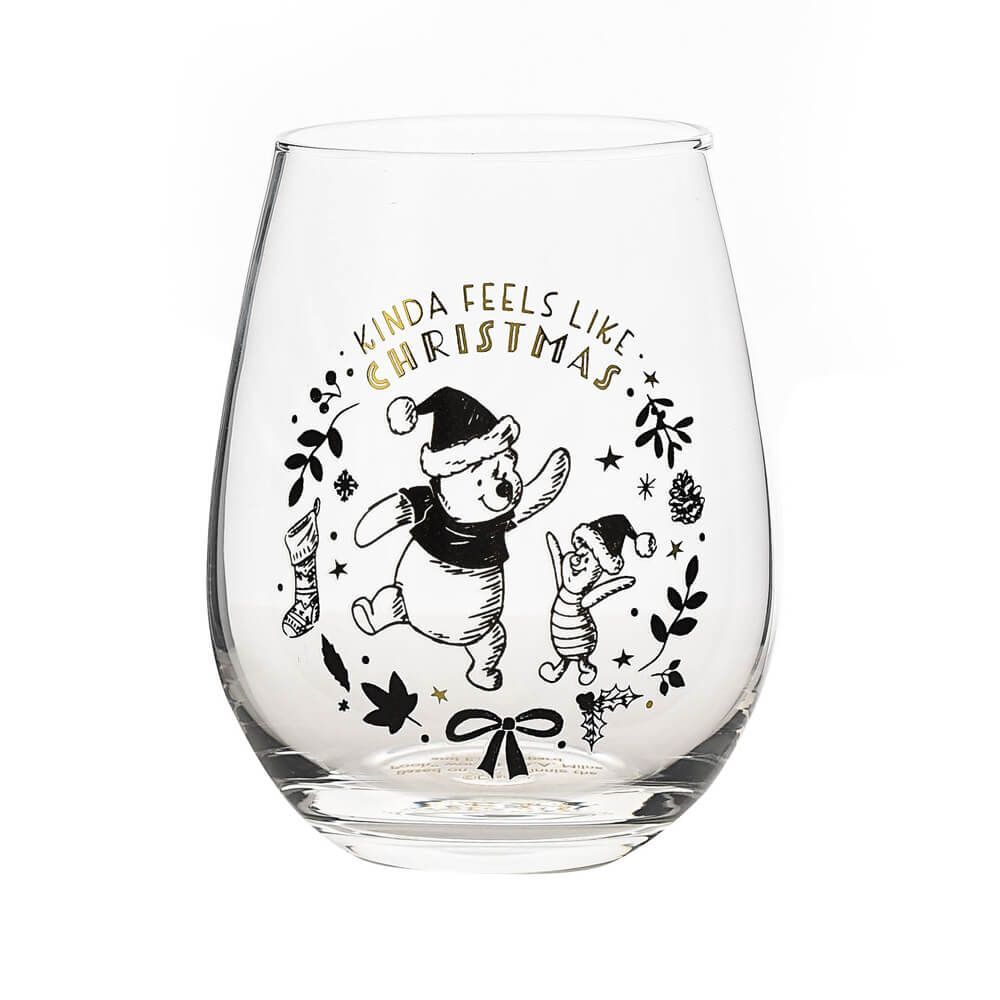 Disney Christmas By Widdop And Co Christmas Glasses - Winnie Set Of 2