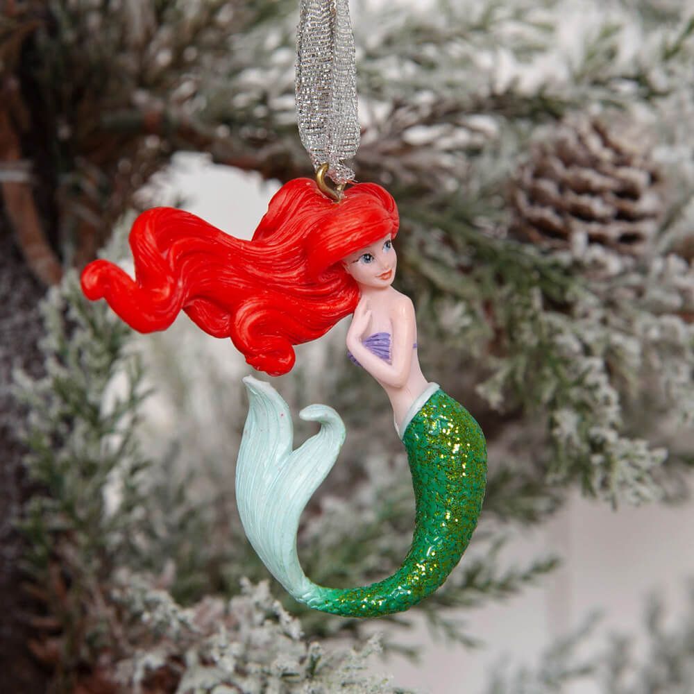 Disney Christmas By Widdop And Co Hanging Ornaments - Little Mermaid Set Of 3