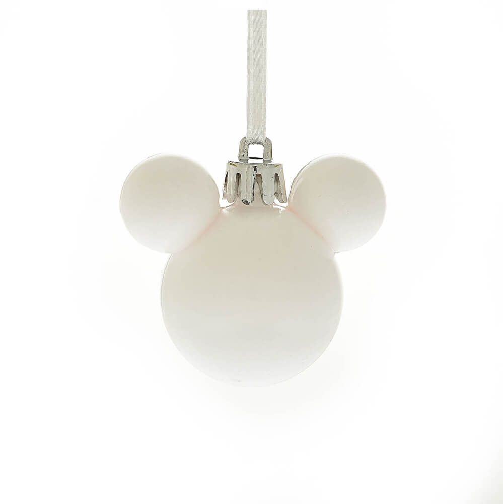Disney Christmas By Widdop And Co Mini Baubles - Mickey Blush Set Of 12