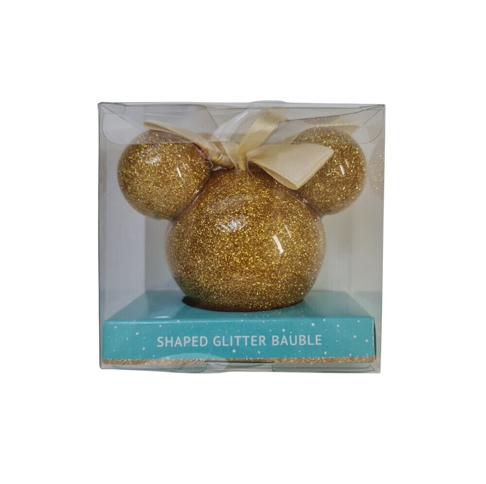 Disney Christmas By Widdop And Co Bauble - Pastel Gold Glitter