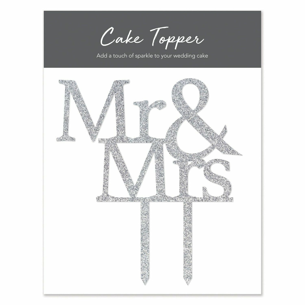 Wedding Cake Topper Mr & Mrs by Splosh