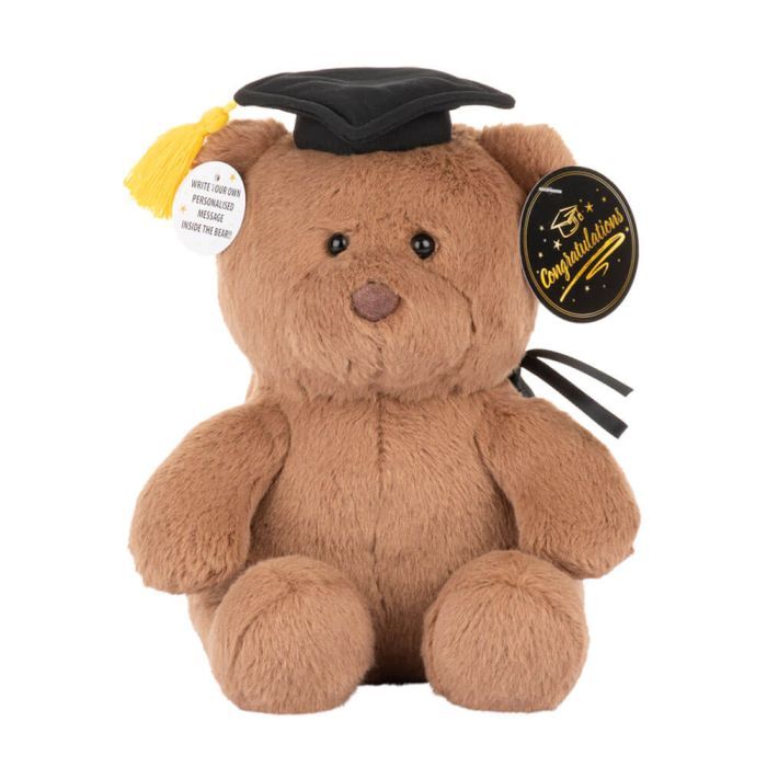 With Heart Graduation Bear With Message Card - Medium