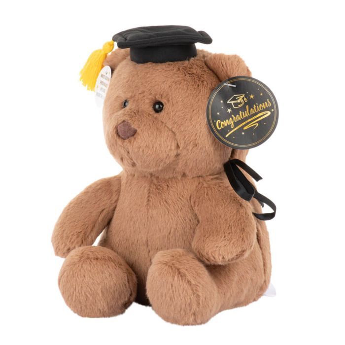 With Heart Graduation Bear With Message Card - Medium