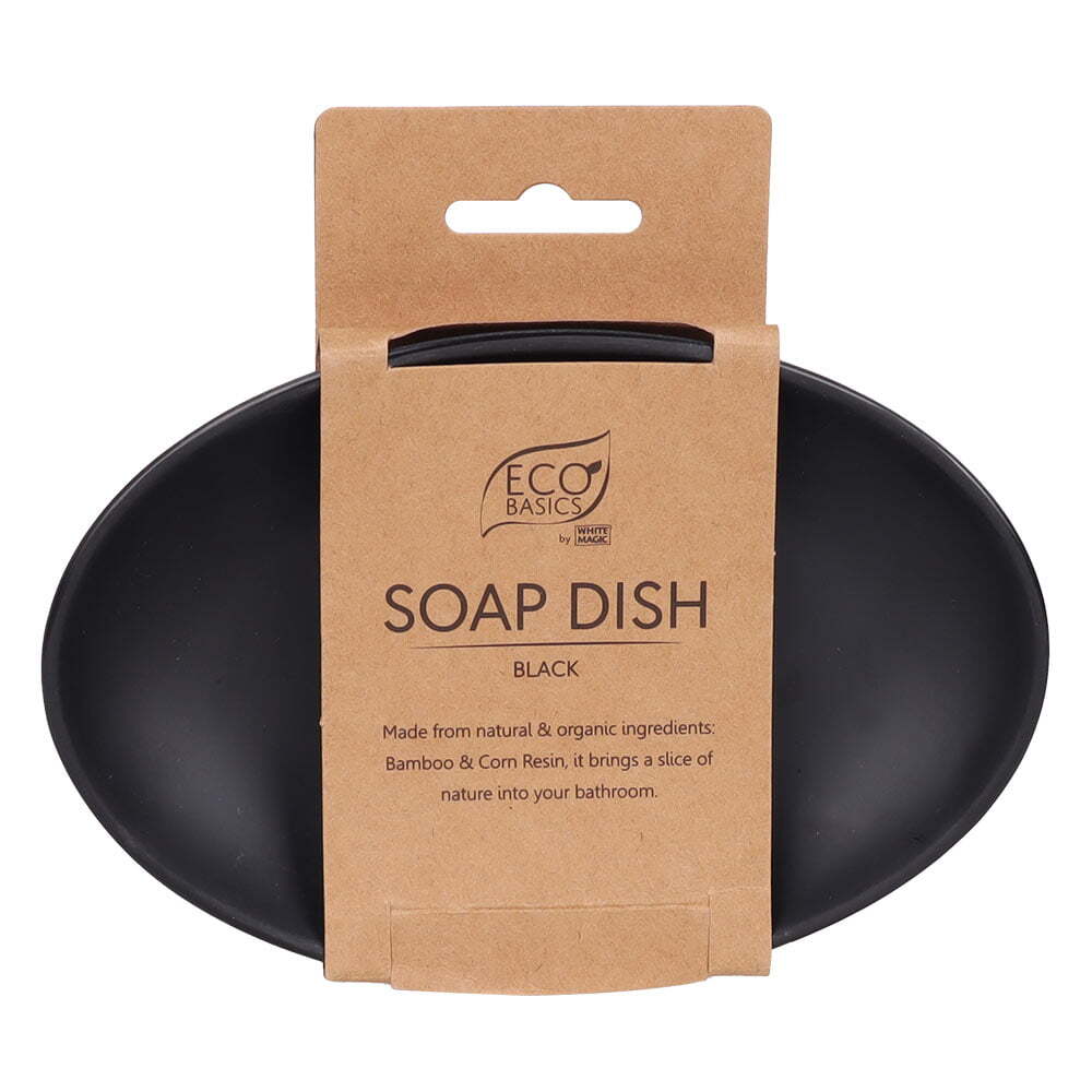 White Magic - Eco Basics Soap Dish Black