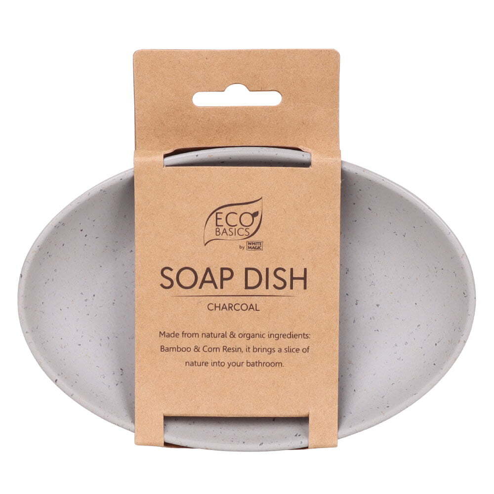 White Magic - Eco Basics Soap Dish Charcoal