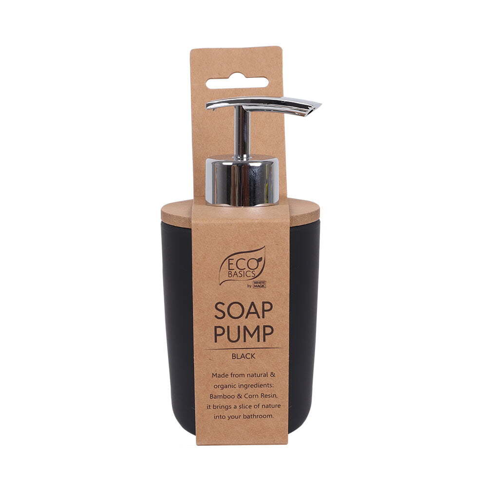White Magic - Eco Basics Soap Pump Black