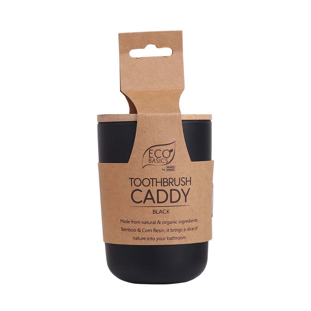 White Magic - Eco Basics Toothbrush Caddy Black