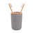 White Magic - Eco Basics Toothbrush Caddy Charcoal