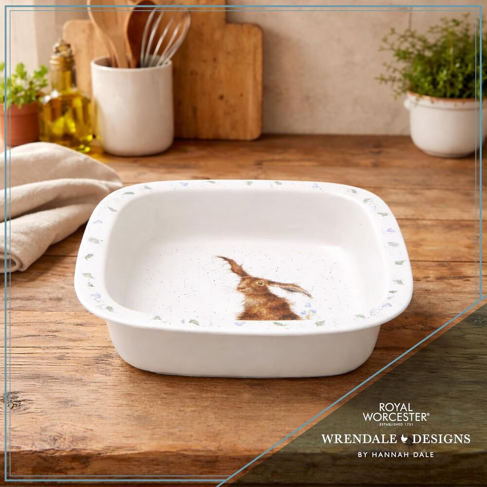 Royal Worcester Wrendale Square Dish - Harebells