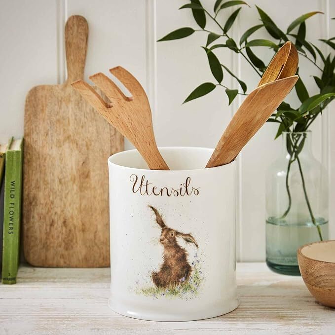 Royal Worcester Wrendale Utensil Jar - Harebells