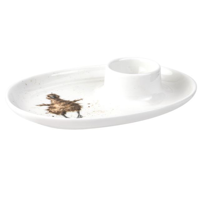 Royal Worcester Wrendale Egg Saucer - Gosling