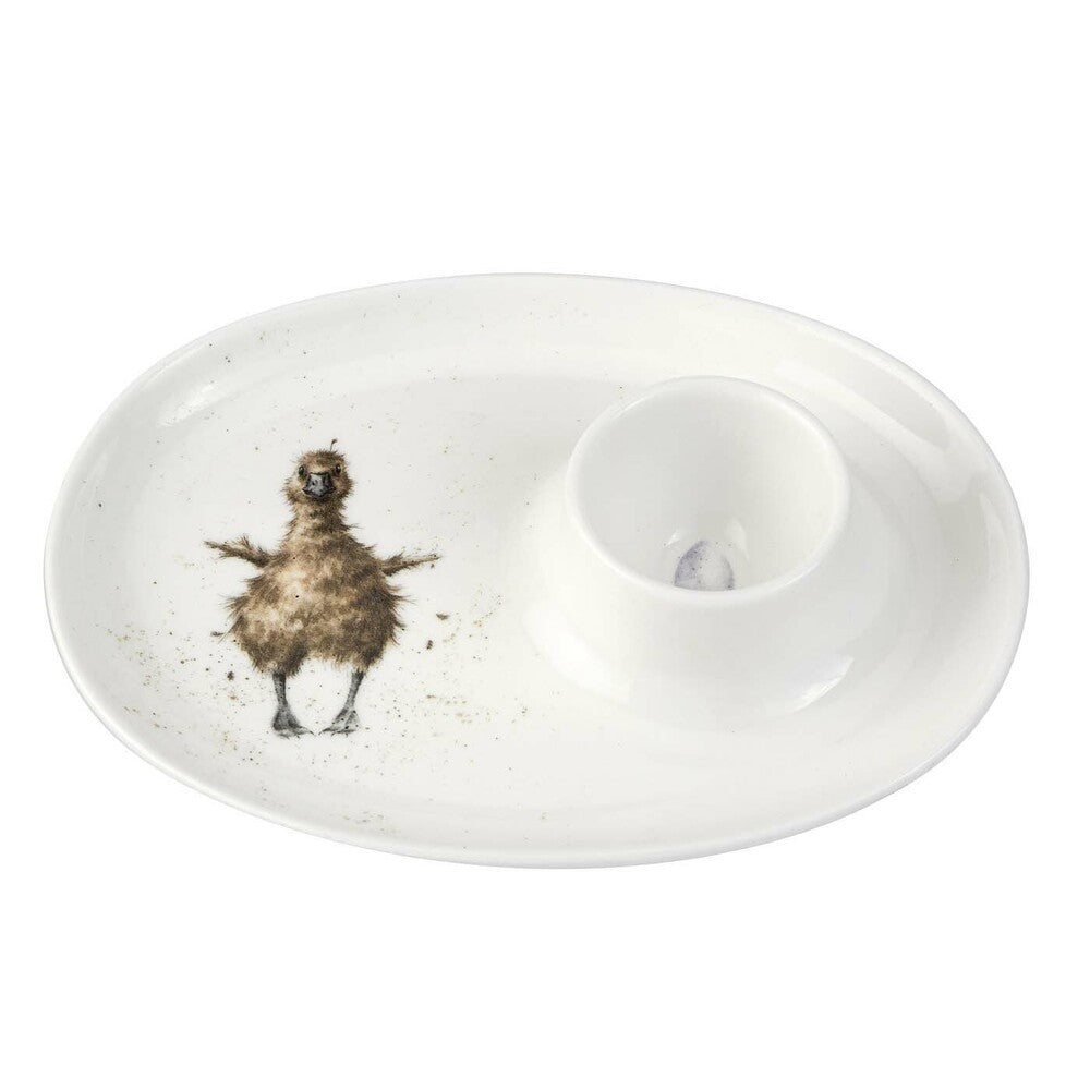 Royal Worcester Wrendale Egg Saucer - Gosling