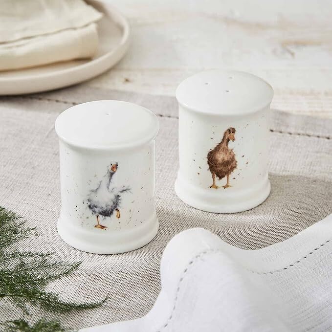 Royal Worcester Wrendale Salt & Pepper Set - Friends Since Egghood