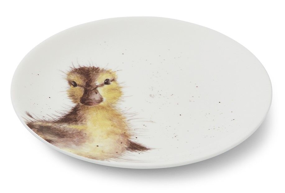 Royal Worcester Wrendale Designs Coupe Plates - Cow, Donkey, Duckling, Sheep (Set of 4)