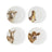 Royal Worcester Wrendale Designs Coupe Plates - Cow, Donkey, Duckling, Sheep (Set of 4)