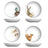 Royal Worcester Wrendale Pasta Bowls - Duck, Hare, Mouse, Squirrel (Set of 4)