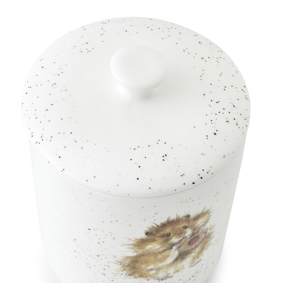 Royal Worcester Wrendale Biscuit Barrel - The Diet Starts Tomorrow