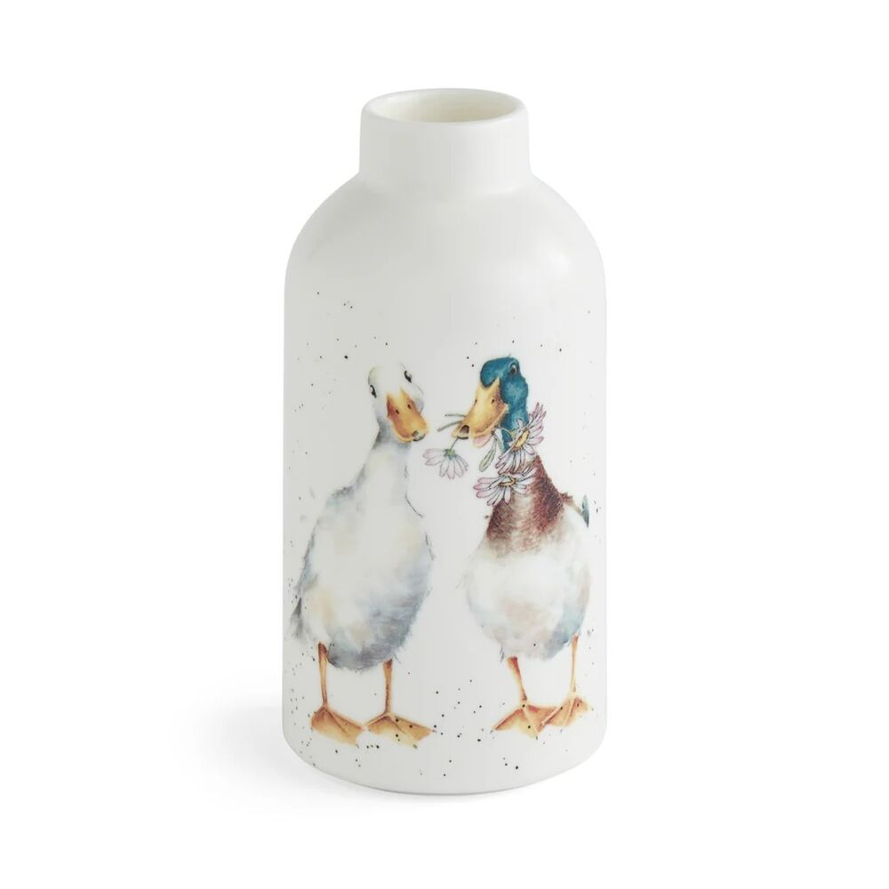 Royal Worcester Wrendale Designs Vases - Bird, Ducks, Donkey (Set of 3)