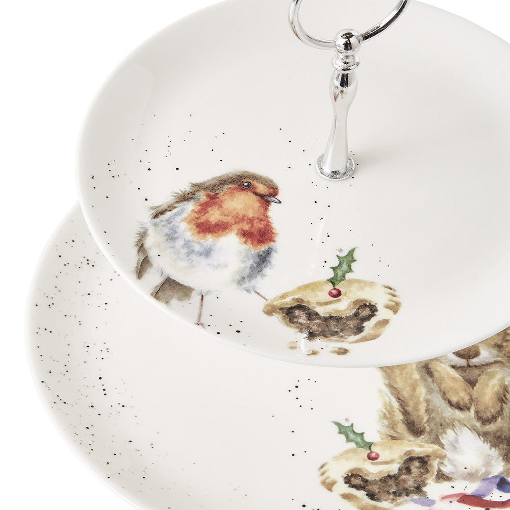 Royal Worcester Wrendale 2-Tier Cake Stand - Robbin & Bunny
