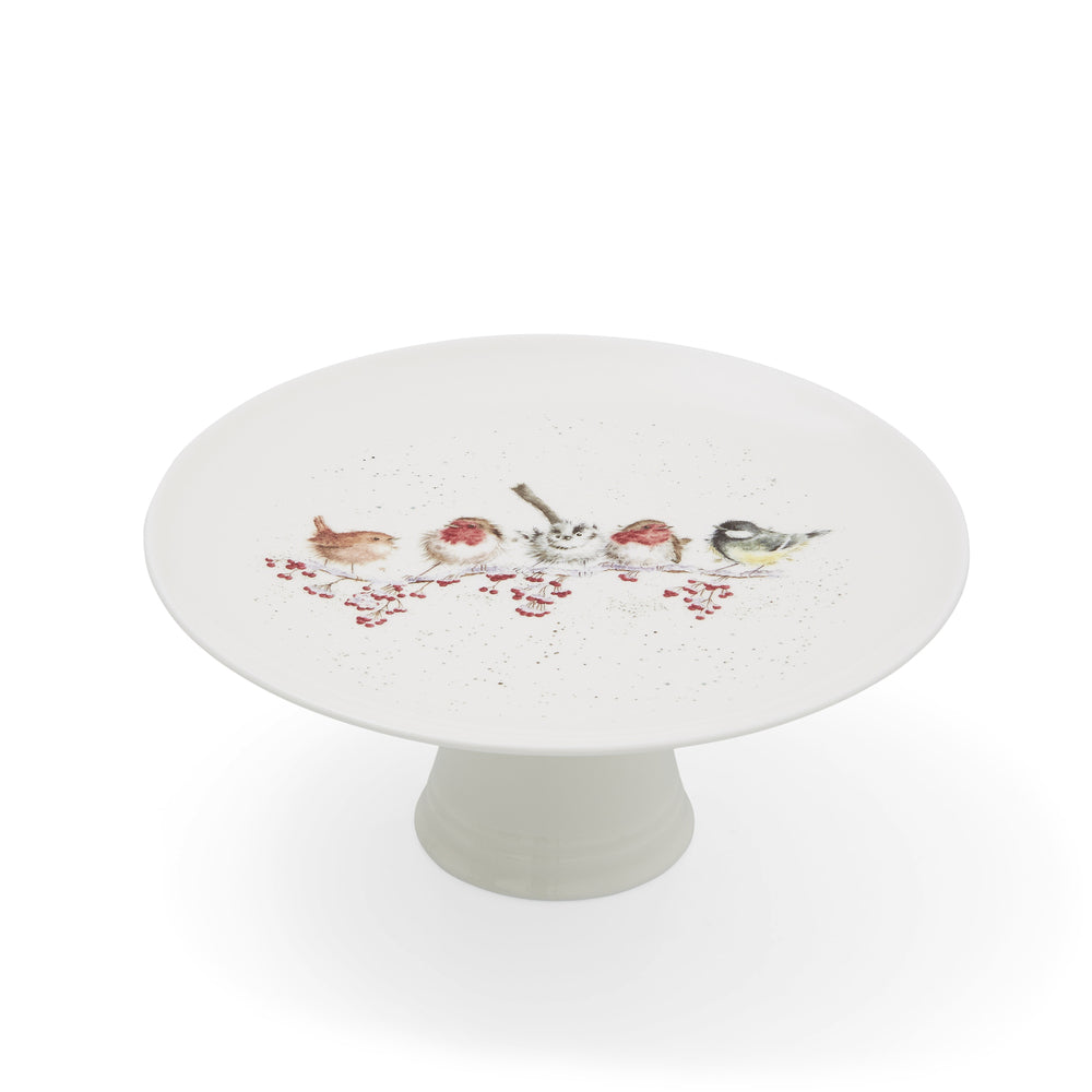 Royal Worcester Wrendale Footed Cake Plate - One Snowy Day