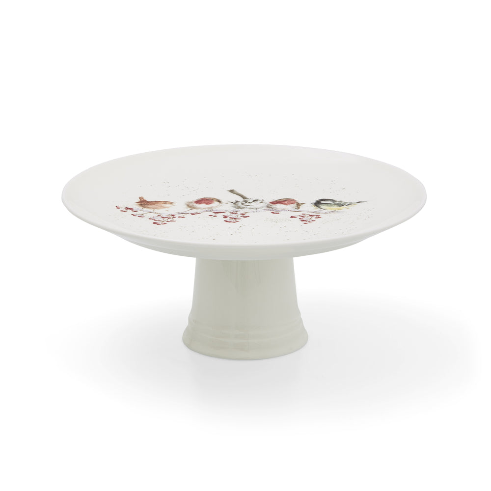 Royal Worcester Wrendale Footed Cake Plate - One Snowy Day