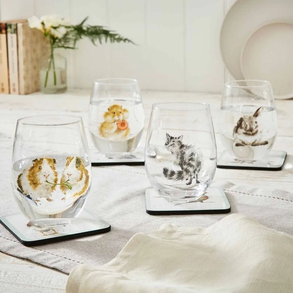 Royal Worcester Wrendale Designs Tumblers - Animal (Set of 4)