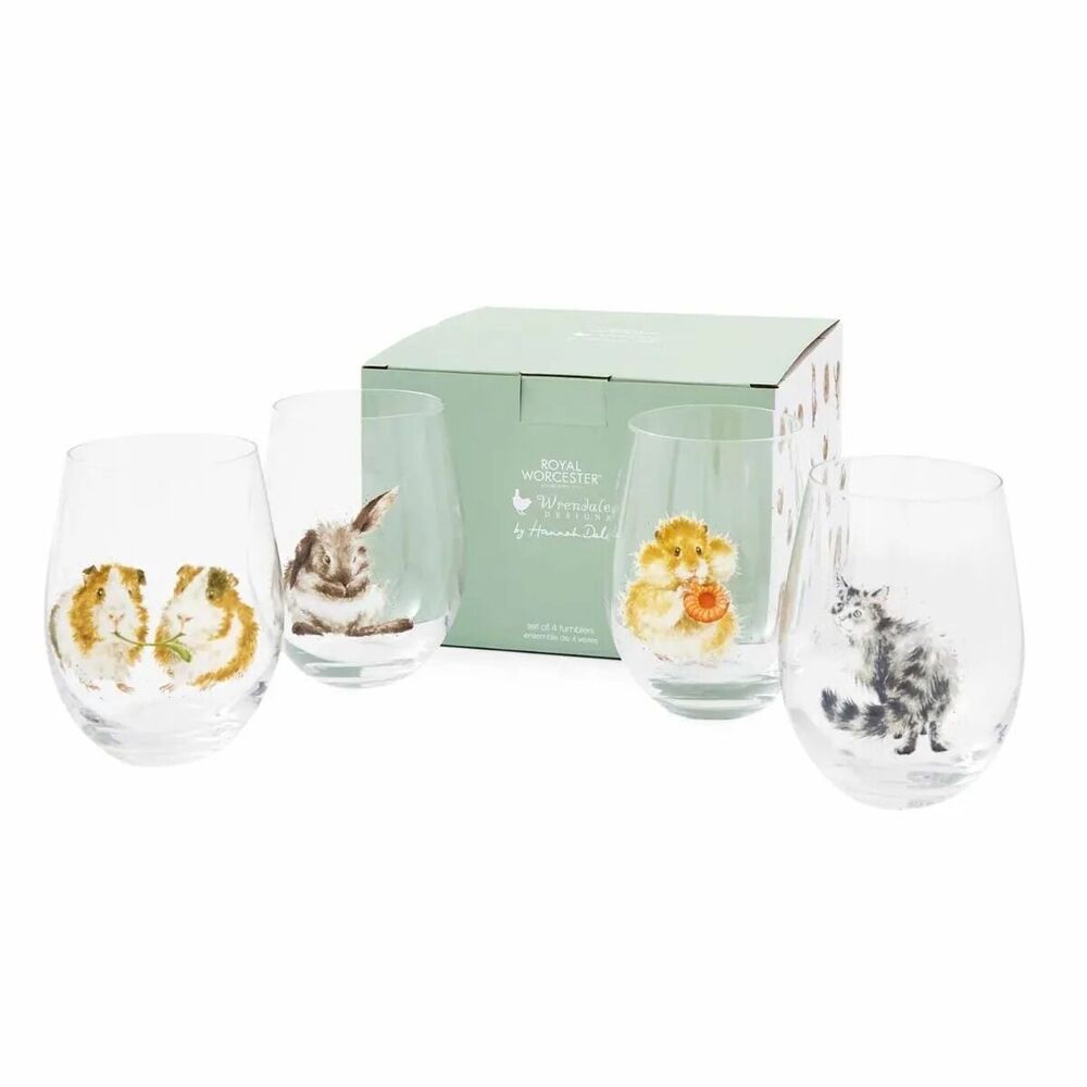 Royal Worcester Wrendale Designs Tumblers - Animal (Set of 4)