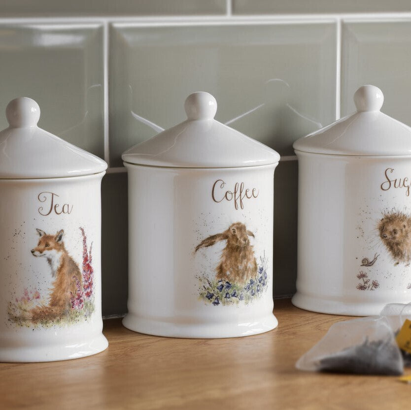Royal Worcester Wrendale Coffee Canister - Bright Eyes