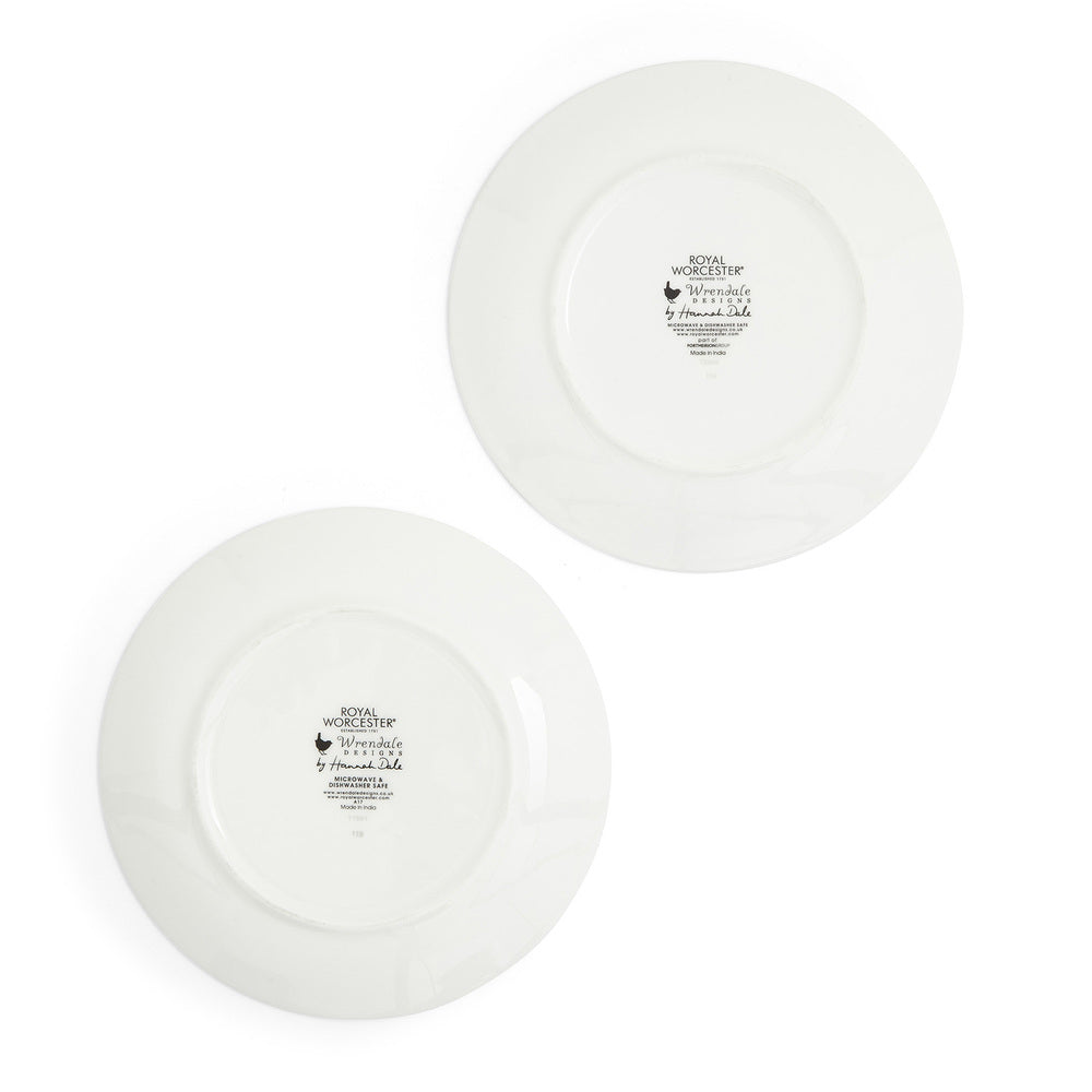 Royal Worcester Wrendale Coupe Plates - Set Of 2