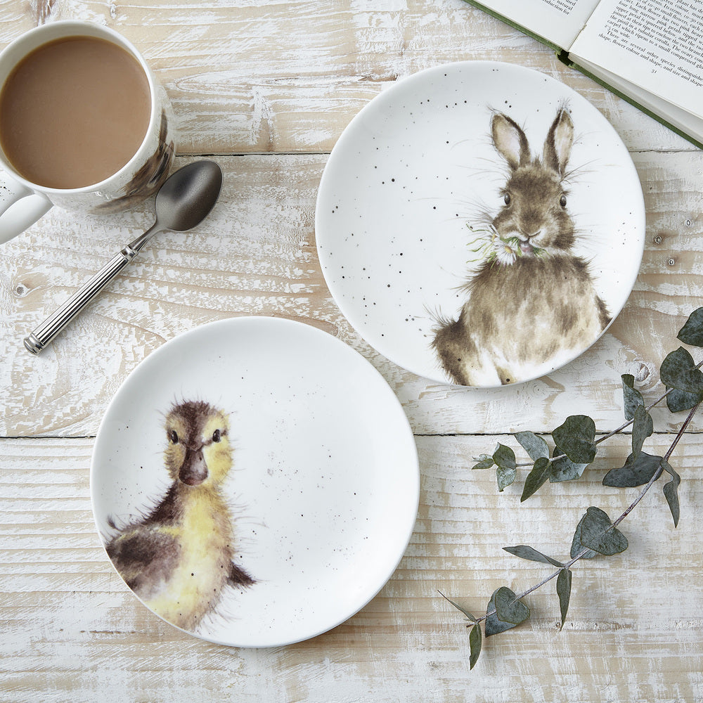 Royal Worcester Wrendale Coupe Plates - Set Of 2